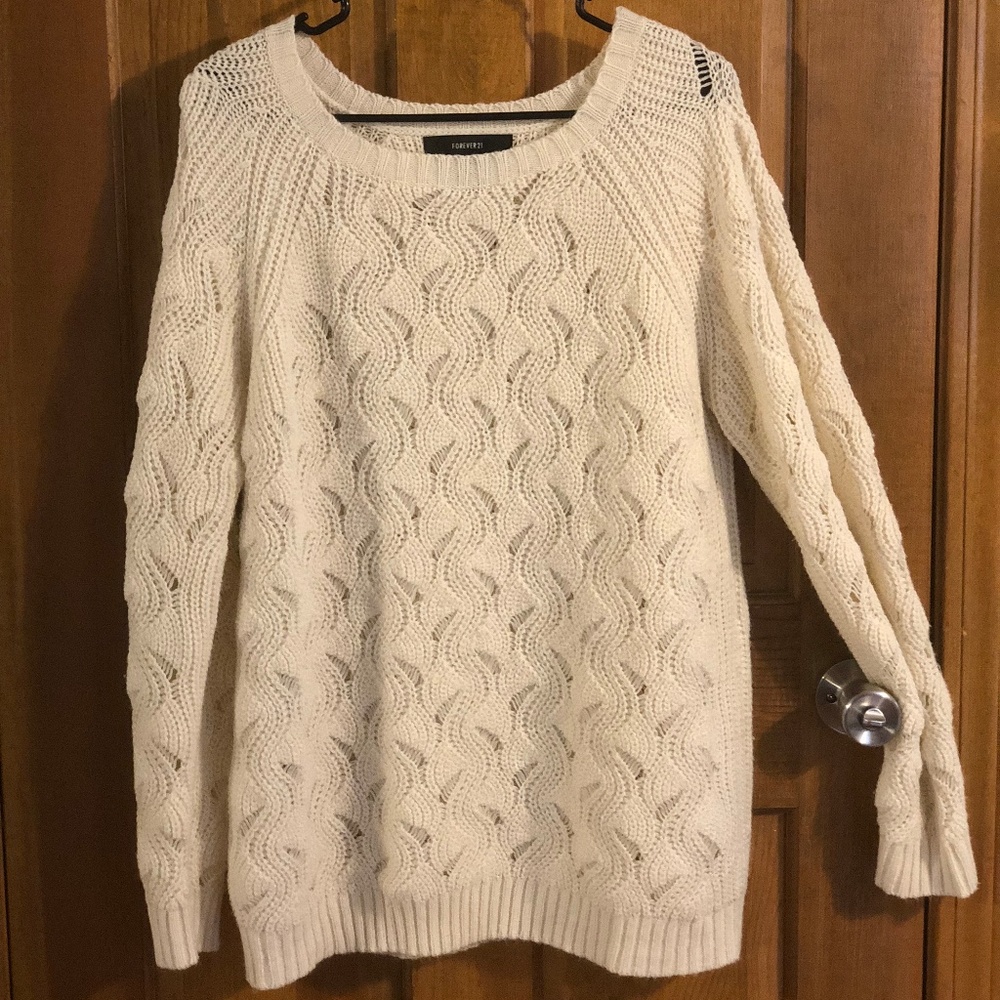 SOLD-Oversized White/Cream Sweater